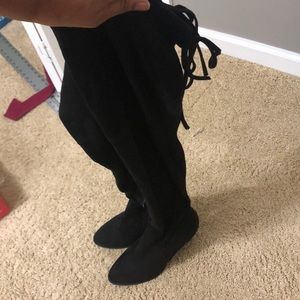 Over the knee high boots